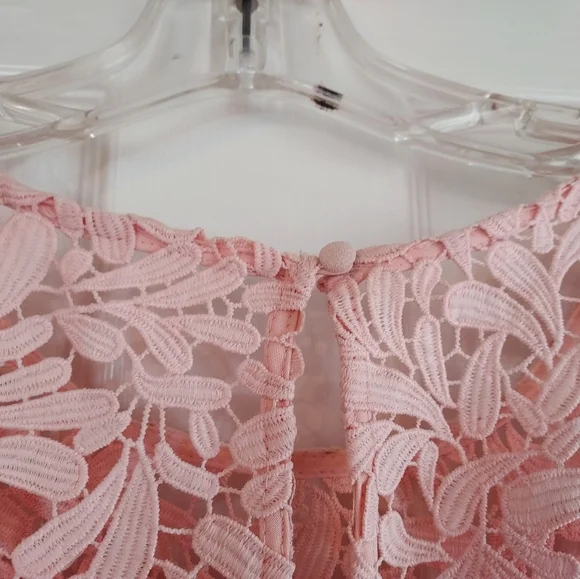 Jessica Howard Pink Sheath Lace Dress Lined Size all sales or final - Picture 7 of 16